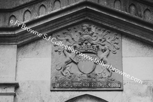 MOORE ABBEY  DROGHEDA COAT OF ARMS OVER DOOR